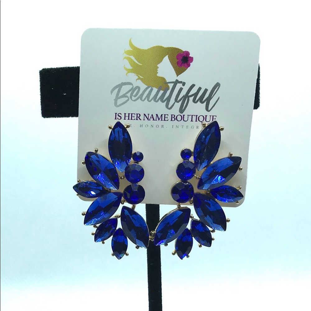 Fashion ladies blue earring